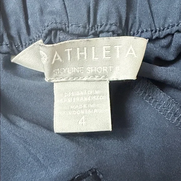 Athleta Navy Blue High-Waisted Skyline II Shorts - Picture 3 of 7